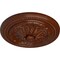 Ekena Millwork Wigan Ceiling Medallion, Hand-Painted Burnished Mahogany Crackle, 16"OD x 2 1/4"P CM16WGBMC - alternate 3